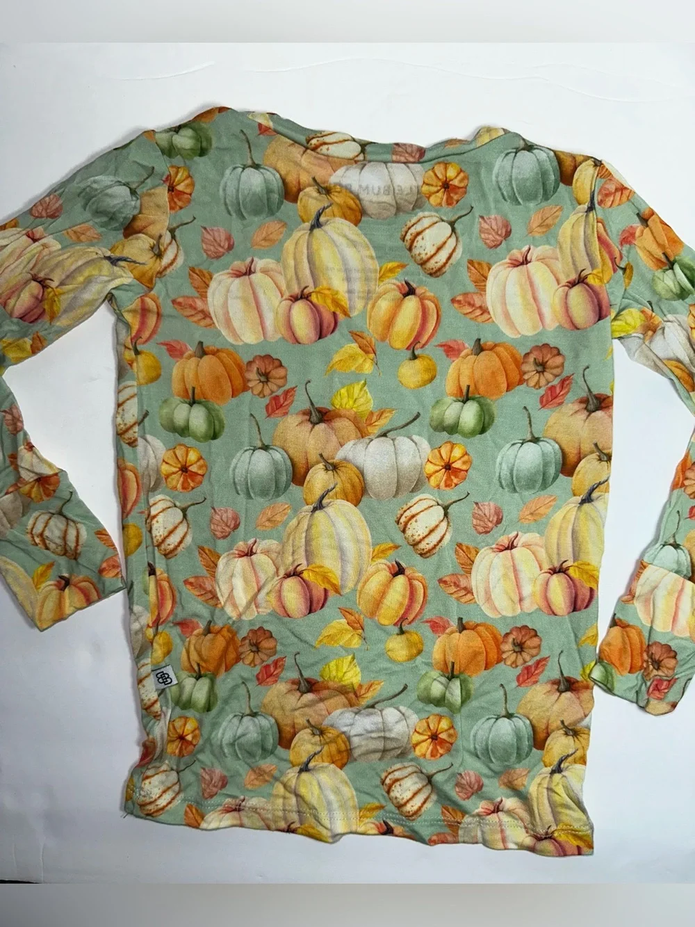 Little Bum Bums Pumpkin Print Long Sleeve Bamboo Pajamas Unisex